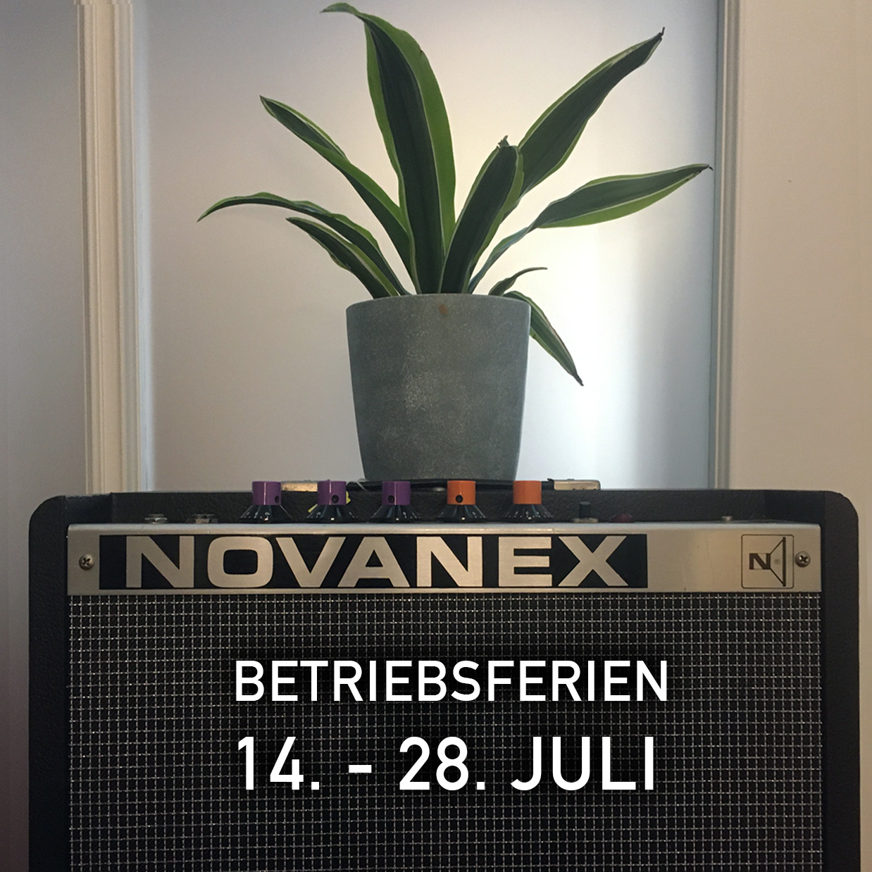 Betriebsferien vom 14. bis zum 28. Juli 2025