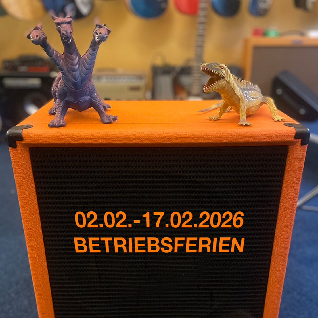 Betriebsferien vom 02. bis zum 17. Februar 2026